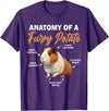 Guinea Pig Lovers Guinea Pig Tees Guinea Pig Shirt Anatomy Of A Furry Potato Guinea Pig Funny T-Shirt - Purple