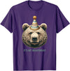 Love bears bear mom bear dad Funny Hiking Camping Birthday It's My Birthday Cute Grizzly T-Shirt - Purple