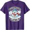 Polar Bear Brave But Cold Animal Humor Co Funny I'm Really Cold But Being Very Brave Polar Bear T-Shirt - Purple