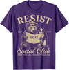 Bear Penguin Flippers Up Tees Bears Penguins Resist Social Club Only You Can Prevent T-Shirt - Purple