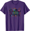 Whimsical Witchy Halloween Witchy Vibes T-Shirt - Purple