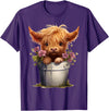 MINI HIGHLAND COW DESIGNS MINI HIGHLAND COW GRAPHIC T-Shirt - Purple