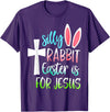 Silly Rabbit Easter Is for Jesus T-Shirt in Purple