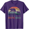 Beepa Bear Father's Day T-Shirt Vintage Beepa Bear Wildling Father's Day T-Shirt - Purple
