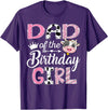 Funny Farm Cow Birthday Girl Matching Dad of The Birthday Girl Farm Cow 1st Birthday Girl T-Shirt - Purple