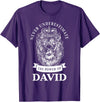 Gifts for David David Gift Name Lion T-Shirt - Purple