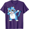 generic Funny Cartoon Korean Tiger for Youth Toddler Kids Boys Girls T-Shirt - Purple