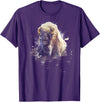 Rocky Mountain Wilderness designs Great Native American White Buffalo Sacred Spirit Animal T-Shirt - Purple