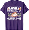 Guinea Pig Gift Guinea Pig Accessories & Stuff Cute Guinea Pig Art For Men Women Kids Guinea Pig Cavy Lover T-Shirt - Purple