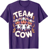 Cow Design for Cow Lovers Team Cow Stuff | Cow Costume | Farm Product Products for Cow T-Shirt - Purple