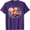 Oranda Goldfish Art Tees Unusual design by Thai Oranda Goldfish for breeders and pet owners T-Shirt - Purple