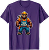 Jay Moe Design I Love Muscle Bear Funny Gay Big Tools LGBTQ Pride Vintage T-Shirt - Purple