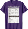 Funny Spooky Halloween Costume Ideas Job Application Funny Scary Halloween Costume Trick or Treat T-Shirt - Purple