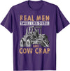 Farmer Apparel Real Men Smell Like Diesel And Cow Crap T-Shirt - Purple
