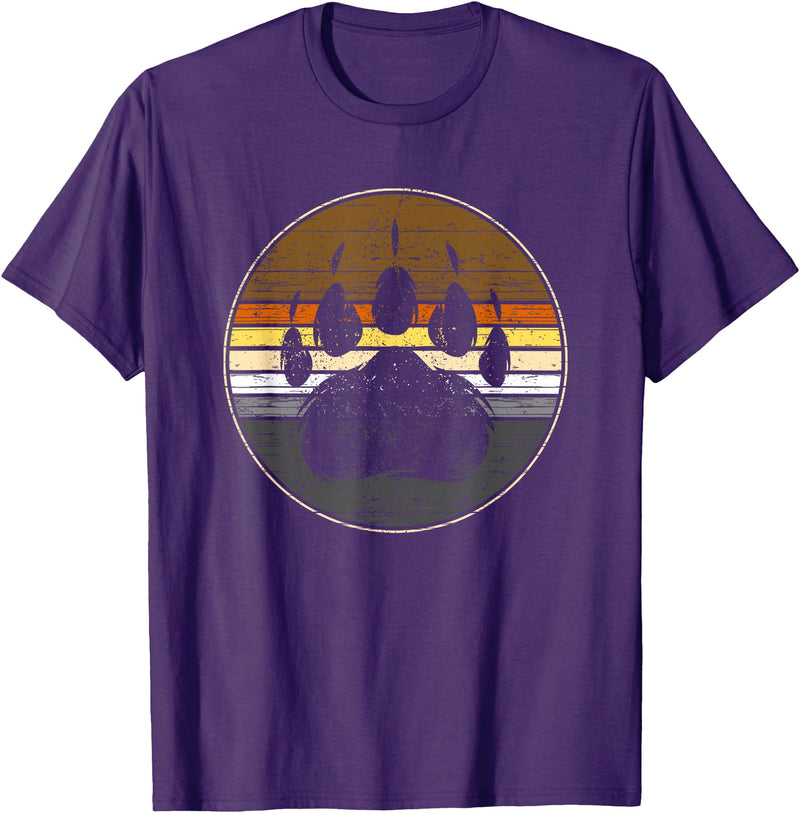 Bear Gay Pride by Content Design Studio Bear Paw Colours Community Flag Gay Bear T-Shirt - Purple