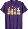 Pumpkin Spice Propofol Halloween Nurse Pumpkin Spice Propofol Ativan Versed Haldol Halloween Nurse T-Shirt - Purple