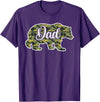 Bear Hunting Gifts For Hunters Men’s Bear Hunter Dad Camouflage Shirts, Father Hunting Camo T-Shirt - Purple