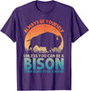 Bison Gift Bison Lover Accessories & Buffalo Stuff Cool Bison Design For Men Women Buffalo Animal Lovers Bison T-Shirt -