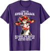 Funny Cow I Try To Avoid Drama Tee Shirt Cow I Try To Avoid Drama Because The Mouth My Mama Gave Me T-Shirt - Purple