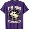 I’m fine, just on my hamster wheel of despair T-Shirt - Purple