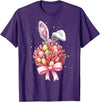 Coral Reef Sea Ocean Easter Rabbit Eggs Bunny Ears T-Shirt in Purple