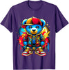 Magical Hip Hop Music lover Gifts Hip Hop Teddy Bear Cool T-Shirt - Purple