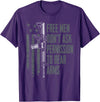 2A Gun Rights USA Freedom Apparel Free Men Don't Ask Permission To Bear Arms - Gun Rights USA T-Shirt - Purple
