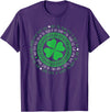 Irish Blessing Celtic Knot 4 Leaf Clover - St. Patrick's Day T-Shirt in Purple