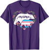 LGBT Trans Pride Shirts Mom Mama Bear for Moms LGBTQ Mama Bear Transgender Flag Gay Equal Rights Trans T-Shirt - Purple