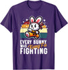Every Bunny Was Kung Fu Fighting - Funny Rabbit Martial Art T-Shirt in Purple