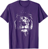 Löwe Löwen Tiere Motiv Lion Africa Lion Shirt Animals Lion Head Lion Mane Gift T-Shirt - Purple