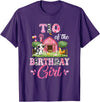 Cow First Birthday Girl Family Tio Of The Birthday Girl 1st Birthday Cow Farm Family T-Shirt - Purple