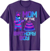 Llama Pinata Birthday Family Bday Party Decoration Mom of Birthday Boy Llama Pinata Party Family Matching T-Shirt - Purple