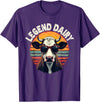 Milk Farmer Clothes & Dairy Farmer Gifts For Men Dairy Farmer Pun & Cow Milker, Dairy Cow & Milk Cow T-Shirt - Purple