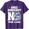 Llama Alpaca Lover Gifts Knee Surgery No Prob-llama Llamas Animal Lover T-Shirt - Purple