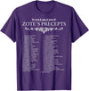 MathWare Funny Nerdy Zote's Precepts Knight Gamer T-Shirt - Purple