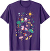 Peppa Pig Follow The Path To The Forest Group Shot T-Shirt - Purple