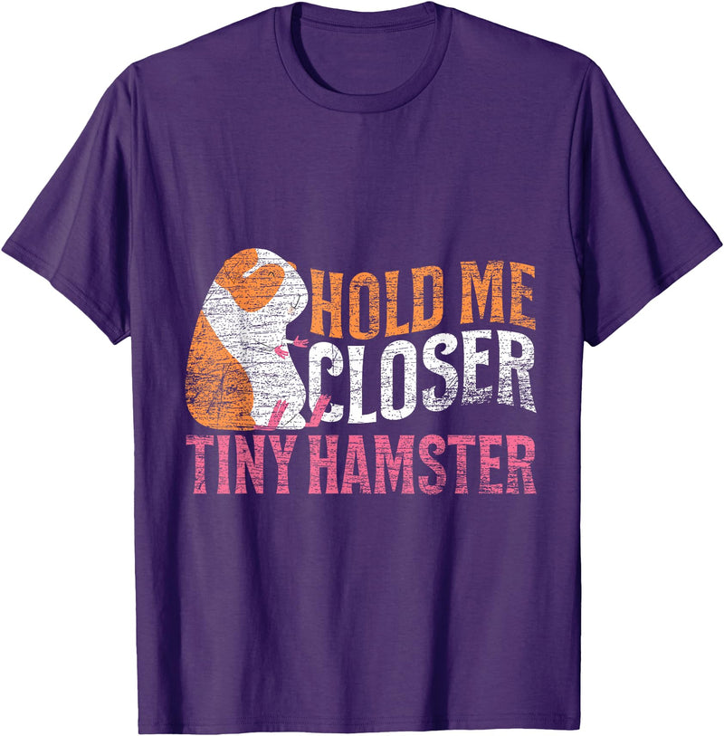 Hold Me Closer Tiny Hamster T-Shirt - Purple
