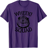 Guinea Pig Squads Guinea Pig T-shirts Wheek Squad Cute Funny Guinea Pig Shirts T-Shirt - Purple