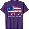 American Buffalo Design for 250th Anniversary Vintage Retro Bison American Flag Buffalo Simple 4th of July T-Shirt - Purple