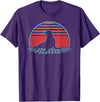 Sea Lion Graphic Art Designs Sea Lion Lover Animal Retro Vintage 80s Style T-Shirt - Purple