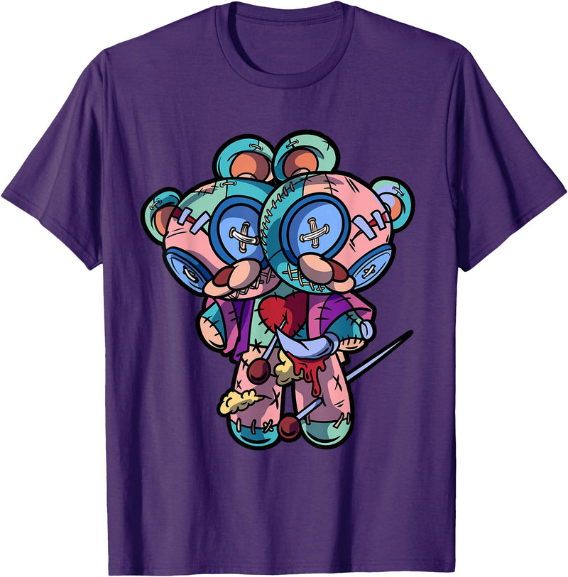 Voodoo Teddy Bear by - Sugar Kai Pastel Goth Two Headed Teddy Bear Voodoo Doll For Men T-Shirt - Purple