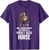 Funny Miniature Horses Gifts Miniature Horse Mini Horse Pet Tiny Horse Lover Pony T-Shirt - Purple