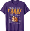 Funny Guinea Pig Shirts Anatomy of A Furry Potato - Guinea Pig Animal Rodent Lover T-Shirt - Purple