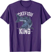 Catfish Gifts Catfish King Catfish Fishing T-Shirt - Purple