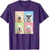 polar bears polar bear Shop Polar Bears Funny Polar Bear T-Shirt - Purple