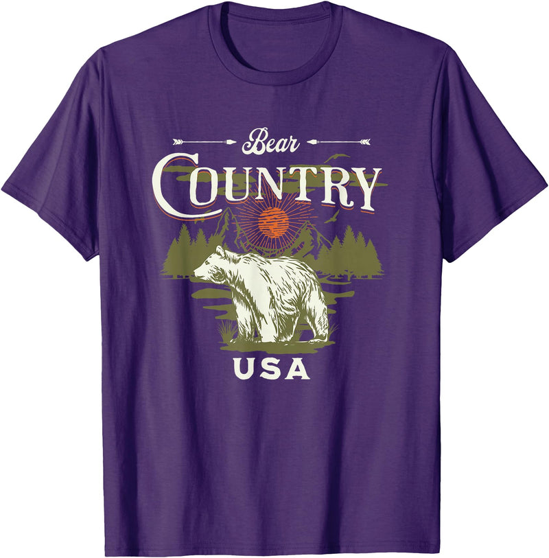 Bear Country USA Rapid City South Dakota T-Shirt - Purple