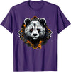 Synthwaive Panda Bear Halloween T-Shirt for Men Women T-Shirt - Purple
