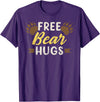 Bear Gay Pride by Content Design Studio Bear Community, Free Bear Hugs, Bear Flag, Gay Bear Pride T-Shirt - Purple