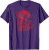 Tortoise and Hare Chinese Symbols Turtle Rabbit Bunny T-Shirt in Purple